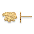 Sterling Silver Gold-plated LogoArt San Francisco State University Extra Small Post Earrings