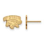 Sterling Silver Gold-plated LogoArt San Francisco State University Extra Small Post Earrings