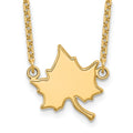 Sterling Silver Gold-plated LogoArt Indiana State University I-S Large Pendant 18 inch Necklace