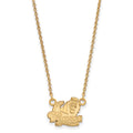 10k Gold LogoArt Old Dominion University Small Pendant 18 inch Necklace