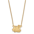 14k Gold LogoArt Old Dominion University Small Pendant 18 inch Necklace
