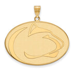 10k Gold LogoArt Penn State University Lion Extra Large Pendant