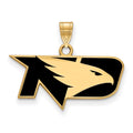 Sterling Silver Gold-plated LogoArt University of North Dakota Small Enameled Pendant