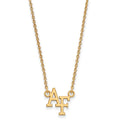 14k Gold LogoArt United States Air Force Academy A-F Small Pendant 18 inch Necklace