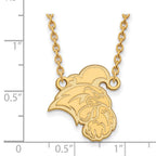 14k Gold LogoArt Coastal Carolina University Chanticleer Large Pendant 18 inch Necklace
