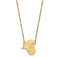 14k Gold LogoArt Coastal Carolina University Chanticleer Large Pendant 18 inch Necklace