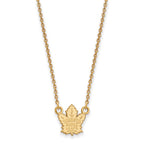14k Gold NHL LogoArt Toronto Maple Leafs Small Pendant 18 inch Necklace