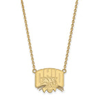 14k Gold LogoArt Ohio University Large Pendant 18 inch Necklace