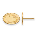 10k Gold LogoArt Penn State University Lion Extra Small Post Earrings