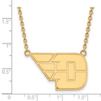 10k Gold LogoArt University of Dayton Large Pendant 18 inch Necklace