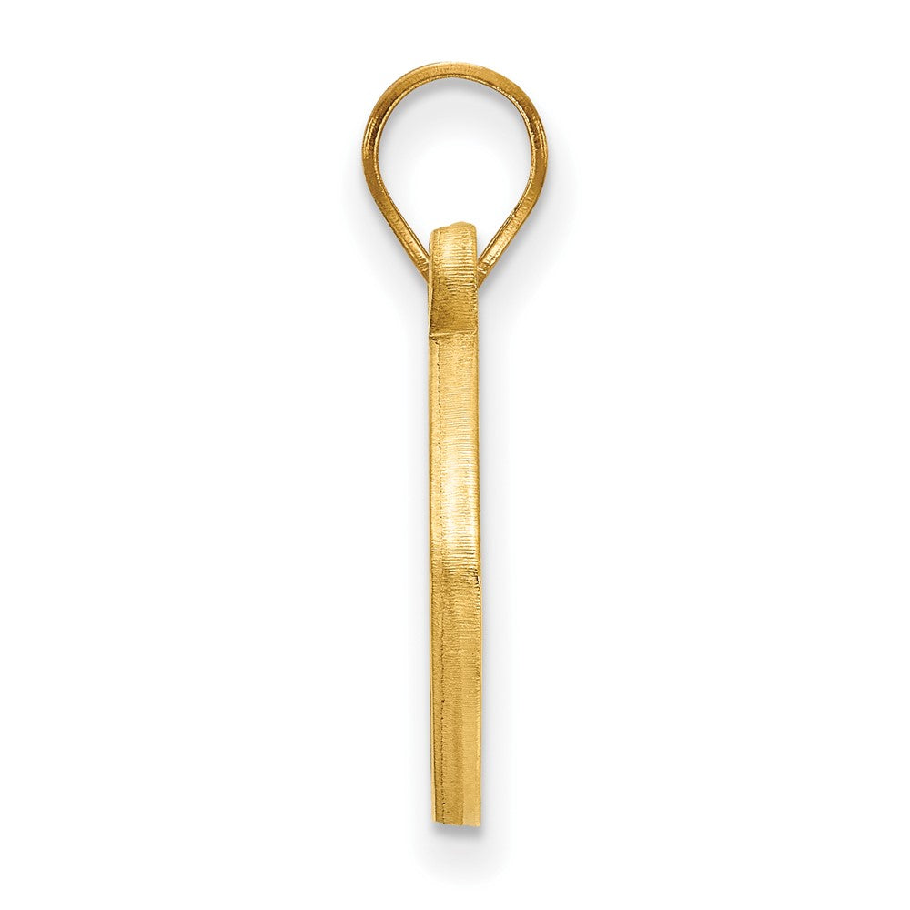 Sterling Silver Gold-plated LogoArt University of Pittsburgh Football Pendant