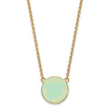 Sterling Silver Gold-plated LogoArt Alpha Epsilon Phi Sorority Text Small Color Enamel Pendant 18 inch Necklace