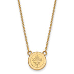 14k Gold NHL LogoArt Winnipeg Jets Small Pendant 18 inch Necklace