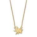 10k Gold NHL LogoArt San Jose Sharks Small Pendant 18 inch Necklace