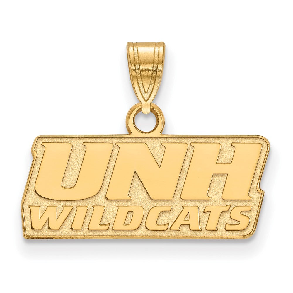 Sterling Silver Gold-plated LogoArt University of New Hampshire Small Pendant