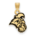 Sterling Silver Gold-plated LogoArt Coastal Carolina University Chanticleer Small Enameled Pendant
