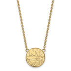 10k Gold NHL LogoArt New York Islanders Large Pendant 18 inch Necklace