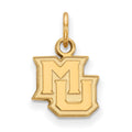14k Gold LogoArt Marquette University M-U Extra Small Pendant
