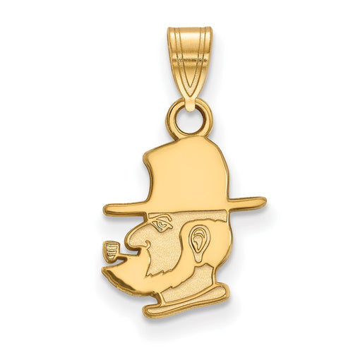 10k Gold LogoArt Appalachian State University Mountaineer Small Pendant