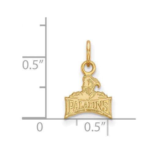 10k Gold LogoArt Furman University Paladins Extra Small Pendant