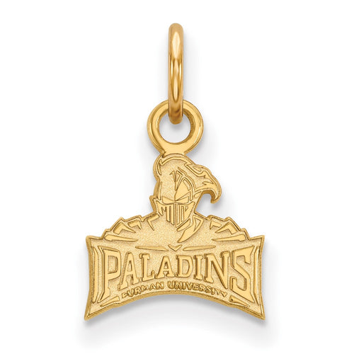 10k Gold LogoArt Furman University Paladins Extra Small Pendant