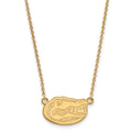 14k Gold LogoArt University of Florida Gator Small Pendant 18 inch Necklace