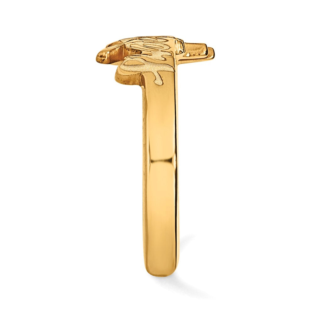 Sterling Silver Gold-plated LogoArt University of Nebraska Huskers Toe Ring