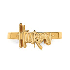 Sterling Silver Gold-plated LogoArt University of Nebraska Huskers Toe Ring