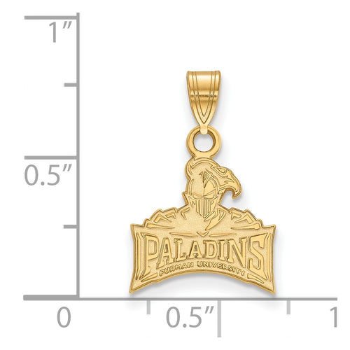 10k Gold LogoArt Furman University Paladins Small Pendant
