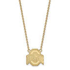 14k Gold LogoArt The Ohio State University Large Pendant 18 inch Necklace