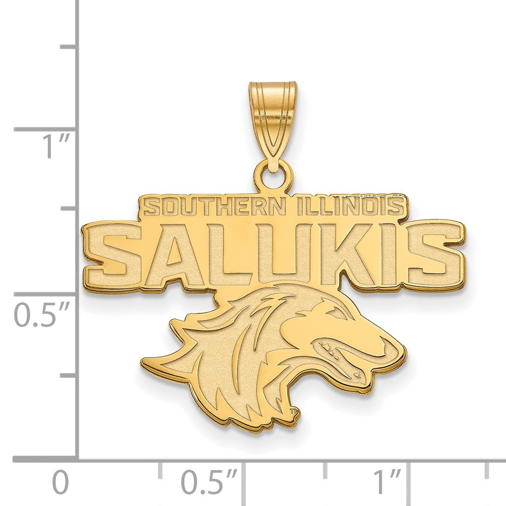 14k Gold LogoArt Southern Illinois University Salukis Large Pendant