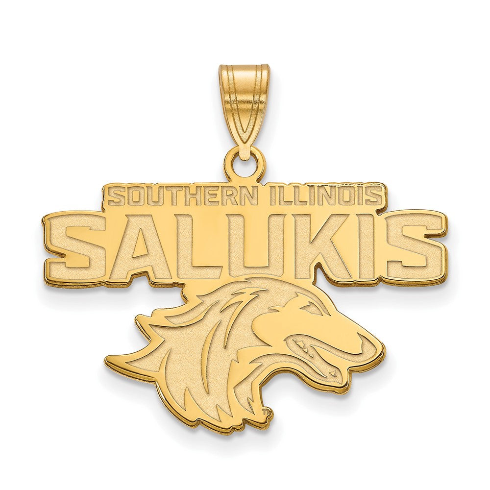 10k Gold LogoArt Southern Illinois University Salukis Large Pendant