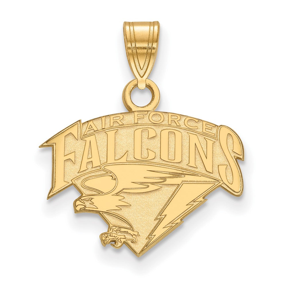 14k Gold LogoArt United States Air Force Academy Falcons Small Pendant