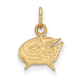 Sterling Silver Gold-plated NHL LogoArt Columbus Blue Jackets Extra Small Pendant