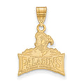 10k Gold LogoArt Furman University Paladins Medium Pendant