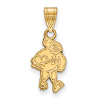 10k Gold LogoArt Iowa State University Cardinal Medium Pendant