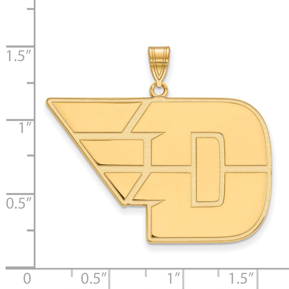 14k Gold LogoArt University of Dayton Extra Large Pendant