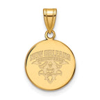 10k Gold LogoArt University of New Orleans U-N-O Medium Disc Pendant