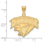 10k Gold LogoArt United States Air Force Academy Falcons Large Pendant