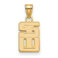 14ky LogoArt Southern Illinois University Small Pendant