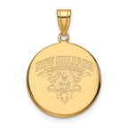 10k Gold LogoArt University of New Orleans U-N-O Large Disc Pendant