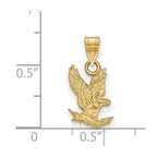 10k Gold LogoArt United States Air Force Academy Falcon Small Pendant