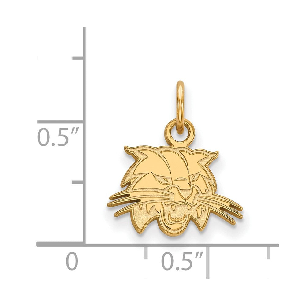 10k Gold LogoArt Ohio University Bobcat Extra Small Pendant