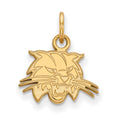 14k Gold LogoArt Ohio University Bobcat Extra Small Pendant