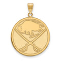 14k Gold NHL LogoArt Buffalo Sabres Extra Large Pendant