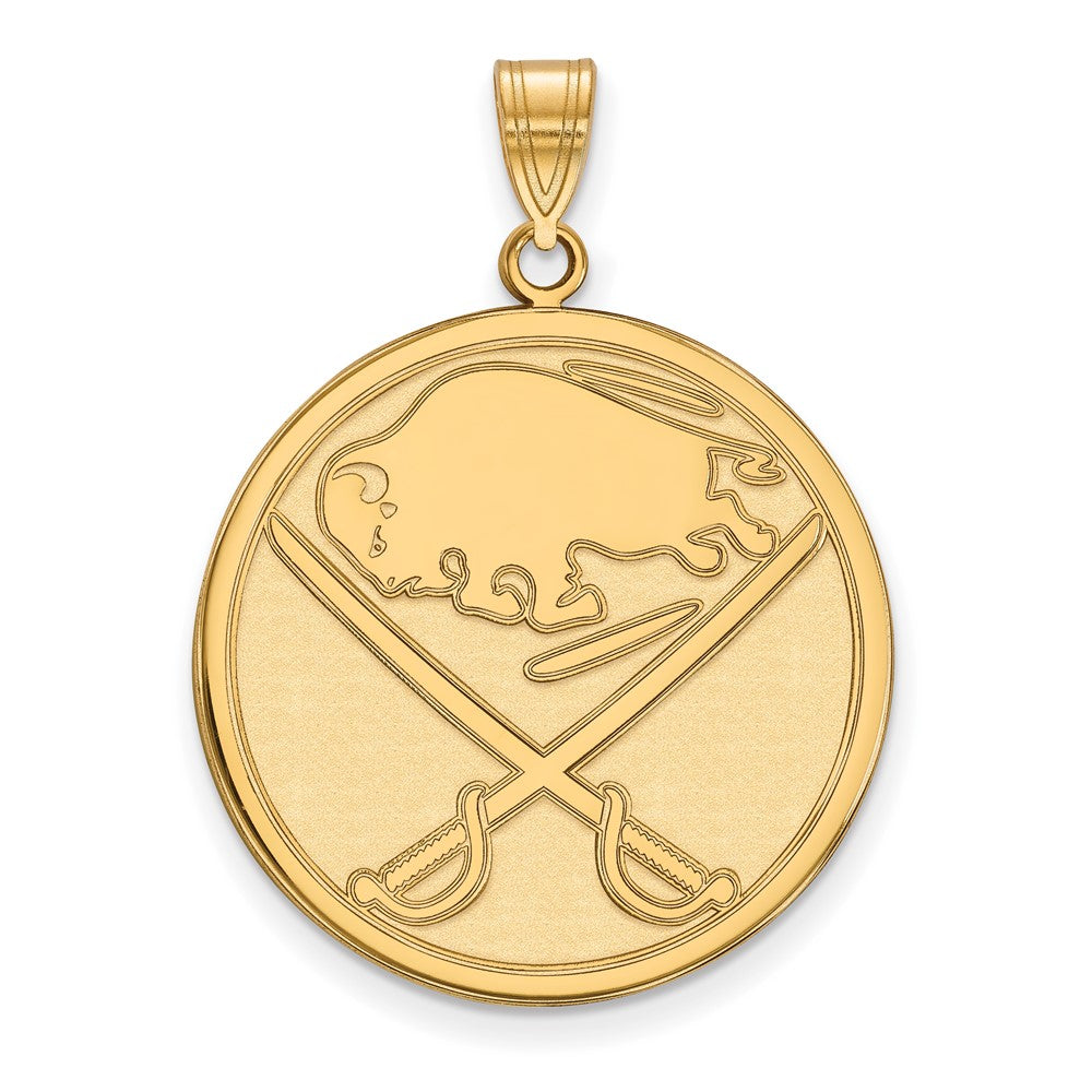 14k Gold NHL LogoArt Buffalo Sabres Extra Large Pendant
