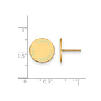Sterling Silver Gold-plated LogoArt Alpha Epsilon Phi Sorority Text Color Enamel Post Earrings