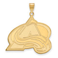 14k Gold NHL LogoArt Colorado Avalanche Letter A Extra Large Pendant