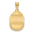 Sterling Silver Gold-plated LogoArt Coastal Carolina University Large Crest Pendant