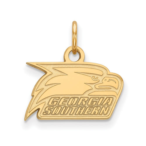 10k Gold LogoArt Georgia Southern University Eagle Extra Small Pendant